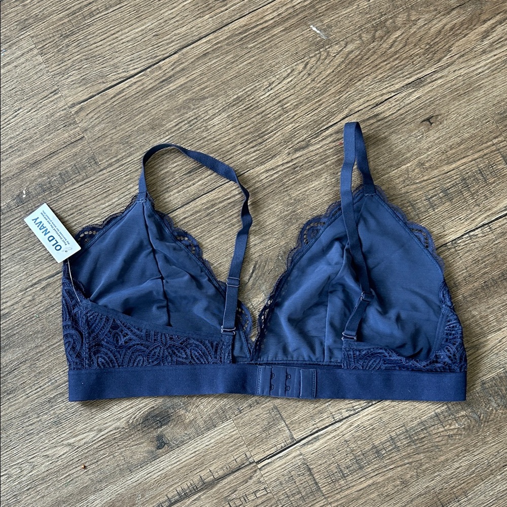 Old Navy|Lace Bralette in Navy Blue sz XL - Picture 3 of 4